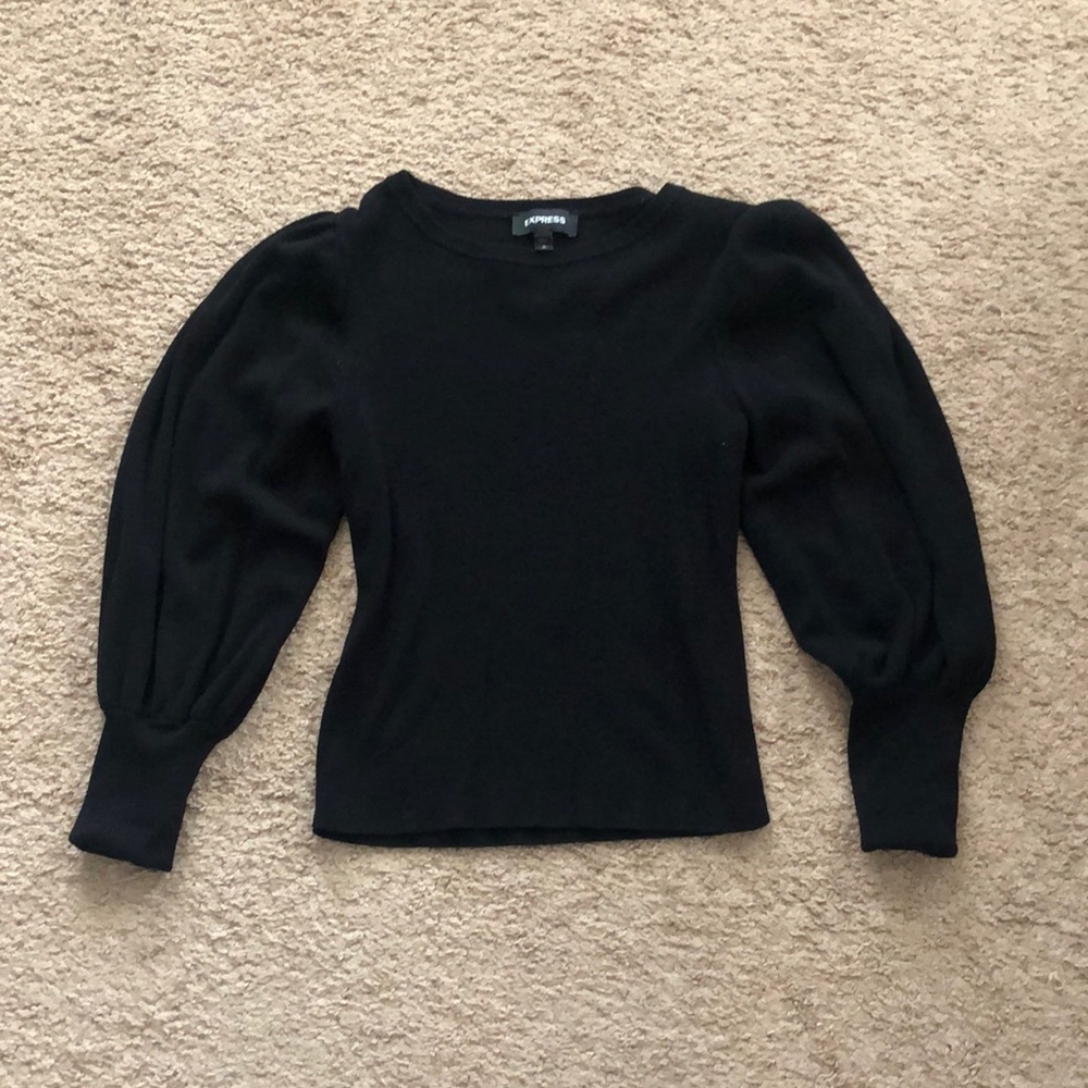 Balloon sleeve sweater